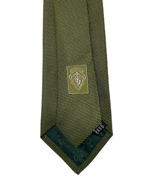 GUCCI（グッチ）GUCCI (グッチ) ネクタイ オリーブ サイズ:FREEの古着・服飾アイテム