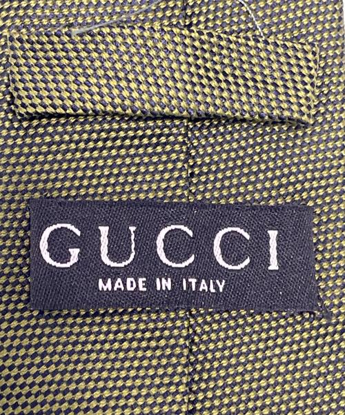 GUCCI（グッチ）GUCCI (グッチ) ネクタイ オリーブ サイズ:FREEの古着・服飾アイテム