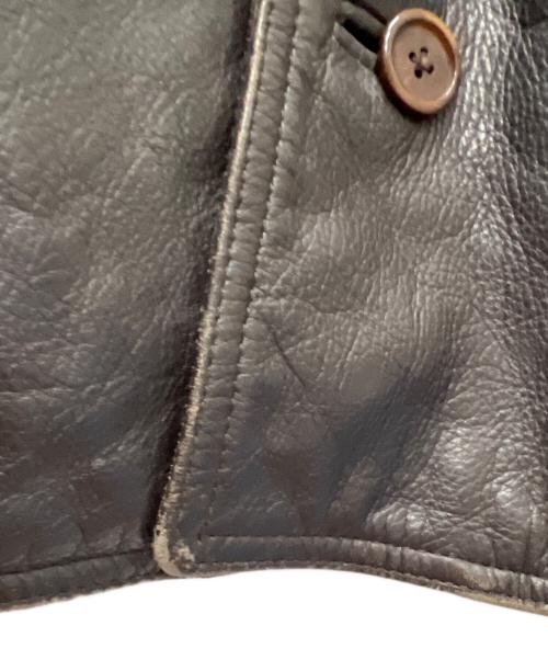 Calvin Klein（カルバンクライン）Calvin Klein (カルバンクライン) レザーコート ブラウン サイズ:Ｍの古着・服飾アイテム