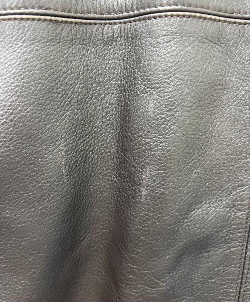 Calvin Klein（カルバンクライン）Calvin Klein (カルバンクライン) レザーコート ブラウン サイズ:Ｍの古着・服飾アイテム