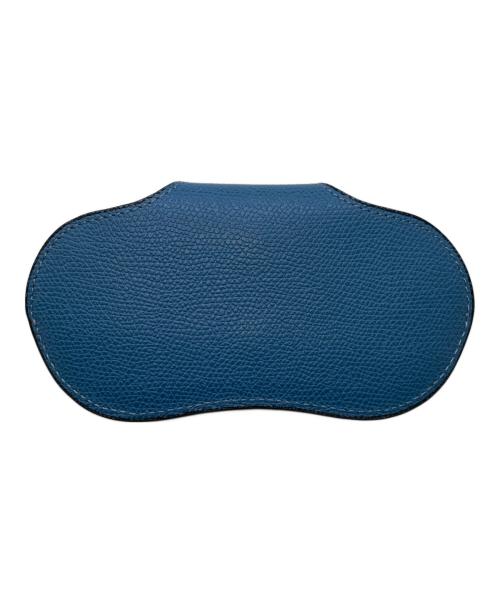 Valextra（ヴァレクストラ）Valextra (ヴァレクストラ) メガネケース ブルーの古着・服飾アイテム