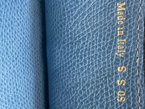 Valextra（ヴァレクストラ）Valextra (ヴァレクストラ) メガネケース ブルーの古着・服飾アイテム