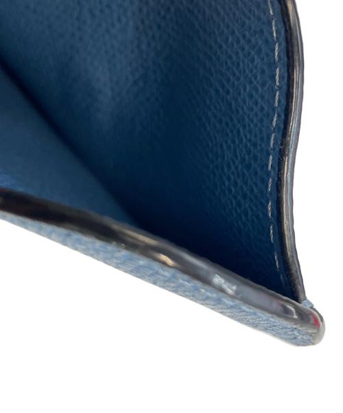 Valextra（ヴァレクストラ）Valextra (ヴァレクストラ) メガネケース ブルーの古着・服飾アイテム