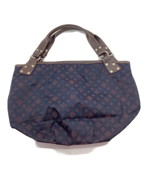 russet（ラシット）russet (ラシット) ハンドバッグ ネイビー×ブラウンの古着・服飾アイテム