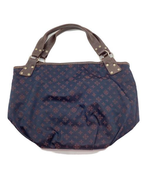 russet（ラシット）russet (ラシット) ハンドバッグ ネイビー×ブラウンの古着・服飾アイテム