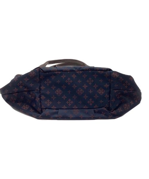 russet（ラシット）russet (ラシット) ハンドバッグ ネイビー×ブラウンの古着・服飾アイテム