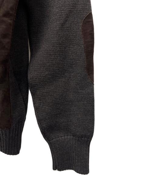 Zanone（ザノーネ）Zanone (ザノーネ) 切替ニットジャケット グレー サイズ:４８の古着・服飾アイテム