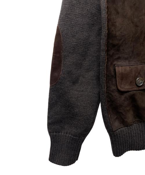 Zanone（ザノーネ）Zanone (ザノーネ) 切替ニットジャケット グレー サイズ:４８の古着・服飾アイテム