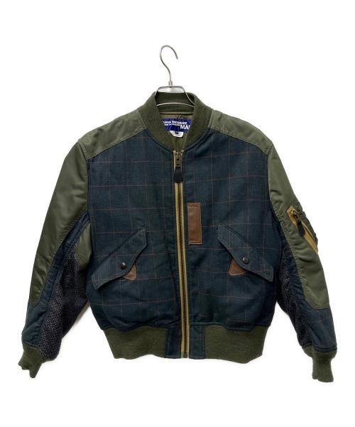 COMME des GARCONS JUNYA WATANABE MAN（コム デ ギャルソン ジュンヤ ワタナベ マン）COMME des GARCONS JUNYA WATANABE MAN (コム デ ギャルソン ジュンヤ ワタナベ マン) 切替中綿ジャケット カーキ サイズ:Ｓの古着・服飾アイテム