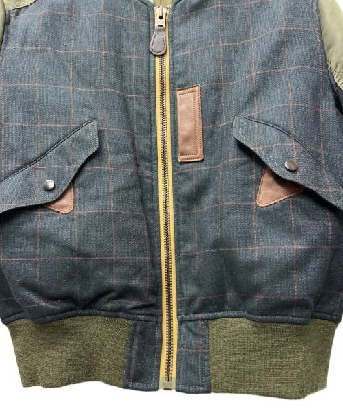 COMME des GARCONS JUNYA WATANABE MAN（コム デ ギャルソン ジュンヤ ワタナベ マン）COMME des GARCONS JUNYA WATANABE MAN (コム デ ギャルソン ジュンヤ ワタナベ マン) 切替中綿ジャケット カーキ サイズ:Ｓの古着・服飾アイテム