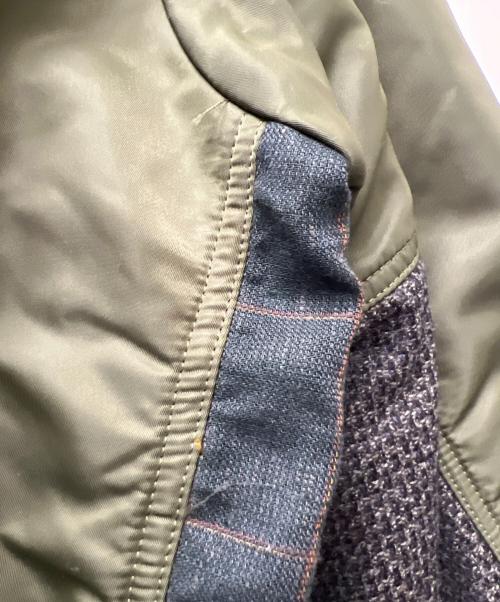 COMME des GARCONS JUNYA WATANABE MAN（コム デ ギャルソン ジュンヤ ワタナベ マン）COMME des GARCONS JUNYA WATANABE MAN (コム デ ギャルソン ジュンヤ ワタナベ マン) 切替中綿ジャケット カーキ サイズ:Ｓの古着・服飾アイテム