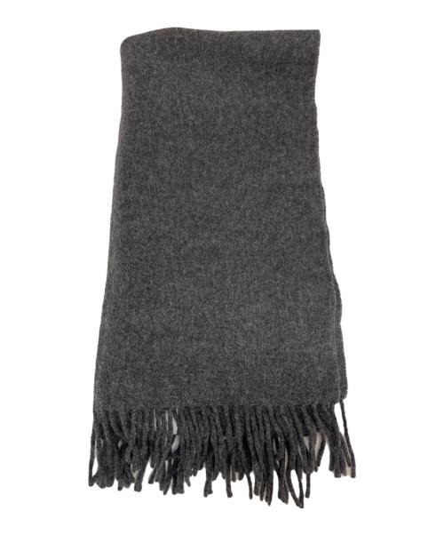 COMME des GARCONS SHIRT（コムデギャルソンシャツ）COMME des GARCONS SHIRT (コムデギャルソンシャツ) Wool Cloth On Logo Printマフラー グレーの古着・服飾アイテム