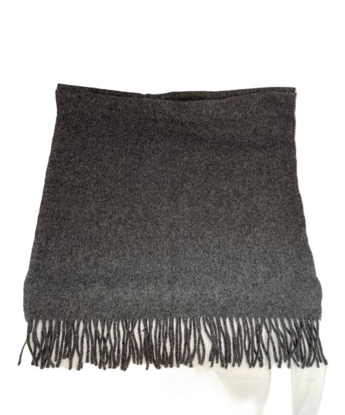 COMME des GARCONS SHIRT（コムデギャルソンシャツ）COMME des GARCONS SHIRT (コムデギャルソンシャツ) Wool Cloth On Logo Printマフラー グレーの古着・服飾アイテム