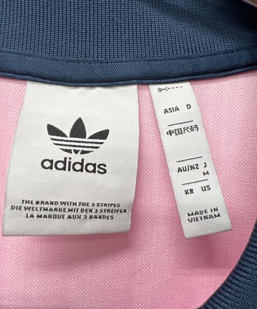 adidas Originals（アディダスオリジナル）adidas Originals (アディダスオリジナル) 半袖カットソー ピンク×ネイビー サイズ:Ｍの古着・服飾アイテム