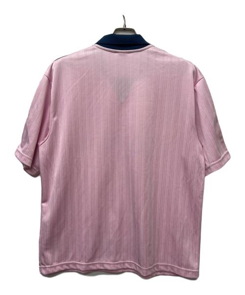 adidas Originals（アディダスオリジナル）adidas Originals (アディダスオリジナル) 半袖カットソー ピンク×ネイビー サイズ:Ｍの古着・服飾アイテム