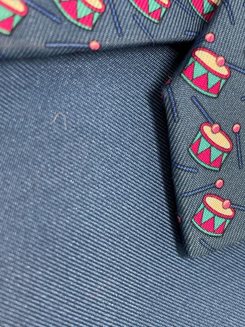 HERMES（エルメス）HERMES (エルメス) ネクタイ ネイビー サイズ:FREEの古着・服飾アイテム