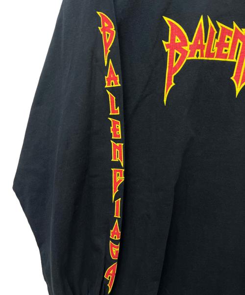 BALENCIAGA（バレンシアガ）BALENCIAGA (バレンシアガ) メタルオーバーサイズロングスリーブTシャツ ブラック サイズ:Ｌの古着・服飾アイテム