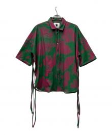 SHAREEF（シャリーフ）の古着「半袖シャツ」｜グリーン×ピンク