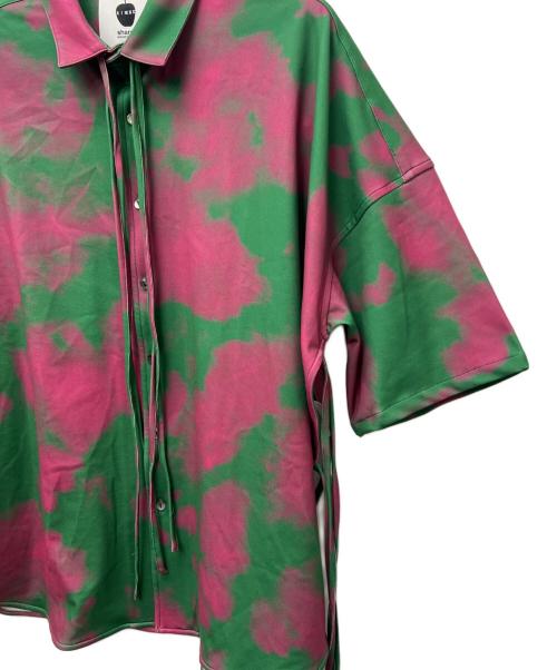 SHAREEF（シャリーフ）SHAREEF (シャリーフ) 半袖シャツ グリーン×ピンク サイズ:3の古着・服飾アイテム