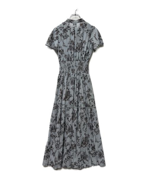 Snidel（スナイデル）Snidel (スナイデル) ウエストシャーリングプリーツワンピ スカイブルーの古着・服飾アイテム