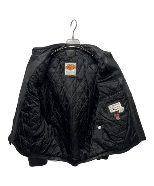 HARLEY-DAVIDSON（ハーレーダビッドソン）HARLEY-DAVIDSON (ハーレーダビッドソン) ライダースジャケット ブラック サイズ:４２の古着・服飾アイテム