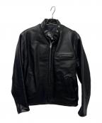 Schottショット）の古着「シングルライダースジャケット」｜ブラック