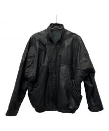 Mercedes Benz（メルセデスベンツ）の古着「レザージャケット」｜ブラック