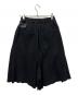 中古・古着 SHINYA KOZUKA (シンヤコズカ) ハーフパンツ ブラック サイズ:ＸＳ：20000円
