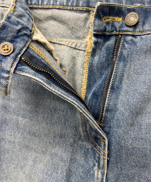 courreges（クレージュ）courreges (クレージュ) デニムフレアパンツ ブルー サイズ:36の古着・服飾アイテム