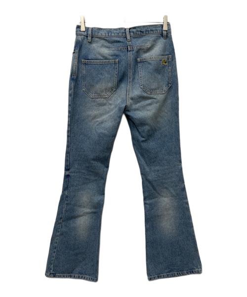 courreges（クレージュ）courreges (クレージュ) デニムフレアパンツ ブルー サイズ:36の古着・服飾アイテム