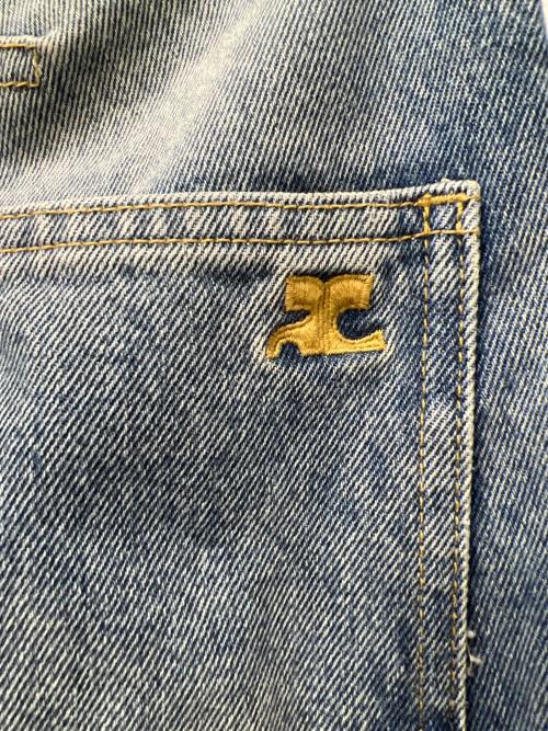 courreges（クレージュ）courreges (クレージュ) デニムフレアパンツ ブルー サイズ:36の古着・服飾アイテム