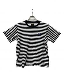 Needles（ニードルズ）の古着「S/S Papillion Emb. Tee - Cotton Jersey / Stripe」｜ブラック×ホワイト