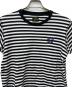 Needles (ニードルズ) S/S Papillion Emb. Tee - Cotton Jersey / Stripe ブラック×ホワイト サイズ:ＸＳ：8000円