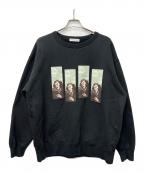 psychoworksサイコワークス）の古着「クルーネックスウェット」｜ブラック
