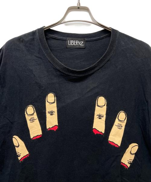Liberoz（リベルオズ）Liberoz (リベルオズ) 半袖カットソー ブラック×ネイビー サイズ:FREEの古着・服飾アイテム