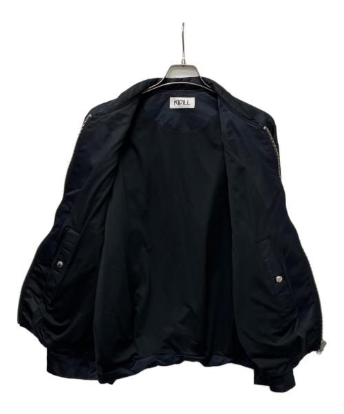 KIDILL（キディル）KIDILL (キディル) ITプリントフライトジャケット ブラック サイズ:４４の古着・服飾アイテム