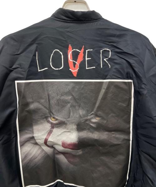 KIDILL（キディル）KIDILL (キディル) ITプリントフライトジャケット ブラック サイズ:４４の古着・服飾アイテム