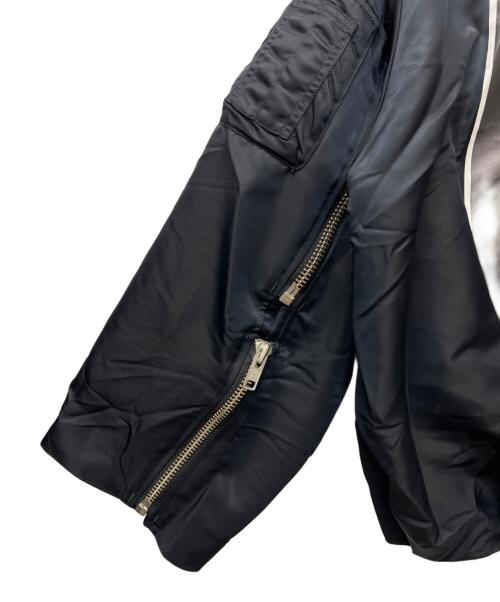 KIDILL（キディル）KIDILL (キディル) ITプリントフライトジャケット ブラック サイズ:４４の古着・服飾アイテム