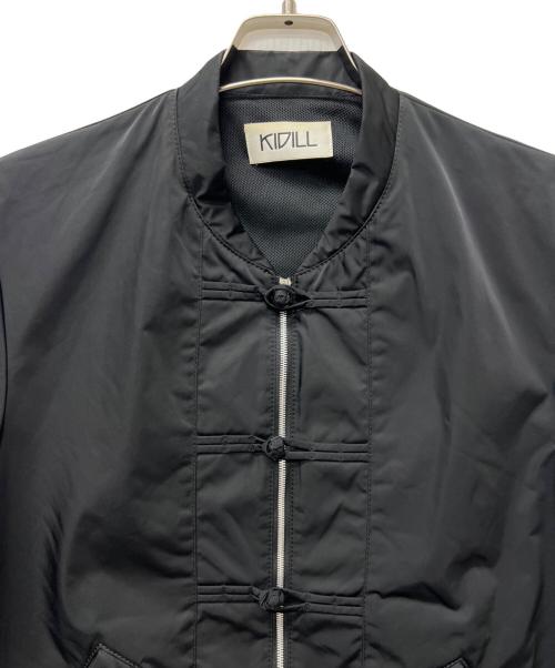 KIDILL（キディル）KIDILL (キディル) チャイナボタンナイロンジャケット ブラック サイズ:不明の古着・服飾アイテム