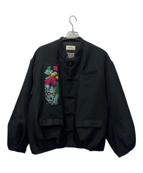 KIDILL（キディル）KIDILL (キディル) チャイナボタンボンバージャケット ブラック サイズ:４６の古着・服飾アイテム