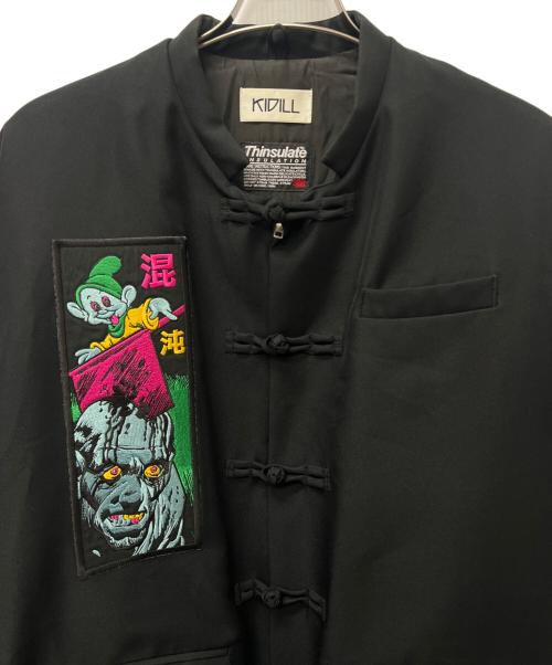 KIDILL（キディル）KIDILL (キディル) チャイナボタンボンバージャケット ブラック サイズ:４６の古着・服飾アイテム