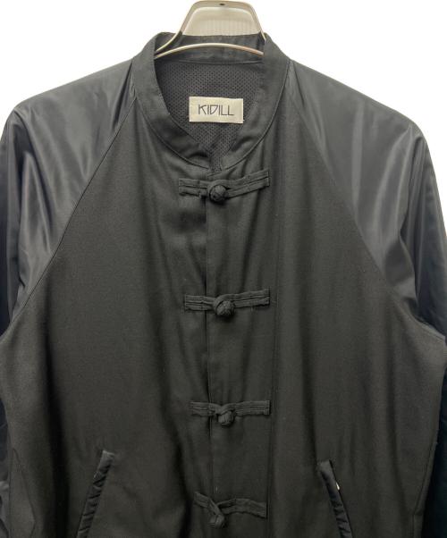 KIDILL（キディル）KIDILL (キディル) チャイナボタンコート ブラック サイズ:４４の古着・服飾アイテム