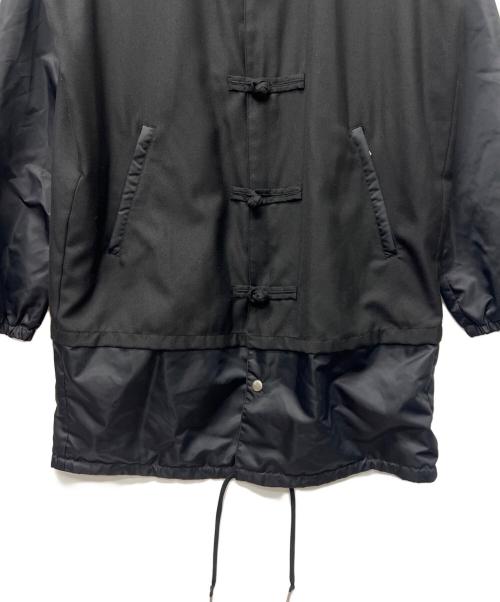 KIDILL（キディル）KIDILL (キディル) チャイナボタンコート ブラック サイズ:４４の古着・服飾アイテム