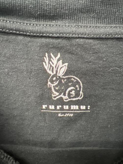 rurumu:（ルルムウ）rurumu: (ルルムウ) 長袖カットソー ブラック サイズ:Ｌの古着・服飾アイテム