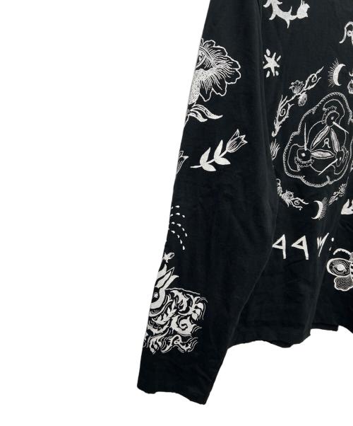 rurumu:（ルルムウ）rurumu: (ルルムウ) 長袖カットソー ブラック サイズ:Ｌの古着・服飾アイテム