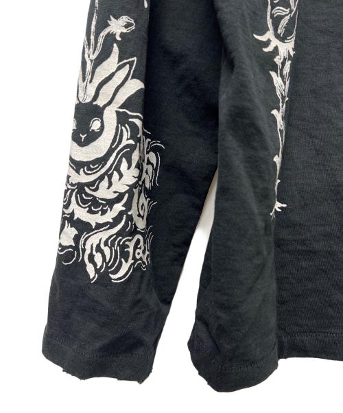 rurumu:（ルルムウ）rurumu: (ルルムウ) 長袖カットソー ブラック サイズ:Ｌの古着・服飾アイテム