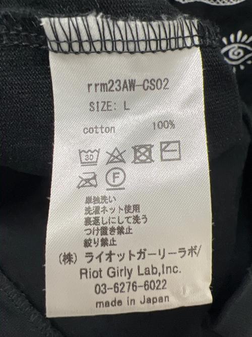 rurumu:（ルルムウ）rurumu: (ルルムウ) 長袖カットソー ブラック サイズ:Ｌの古着・服飾アイテム