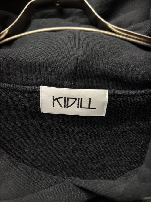 KIDILL（キディル）KIDILL (キディル) プルオーバーパーカー ブラック×ブルー サイズ:FREEの古着・服飾アイテム