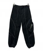 BALMUNGバルムング）の古着「重ねカーゴポケットパンツ」｜ブラック