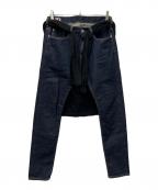 KIDILL×EDWINキディル×エドウィン）の古着「Tシャツドッキングデニムパンツ」｜インディゴ